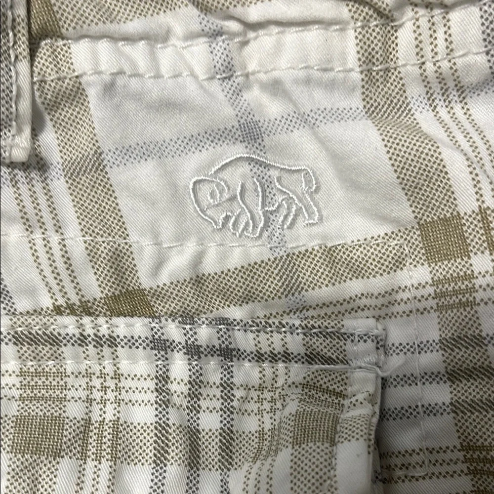 Buffalo David Bitton Tan and White Cargo Shorts